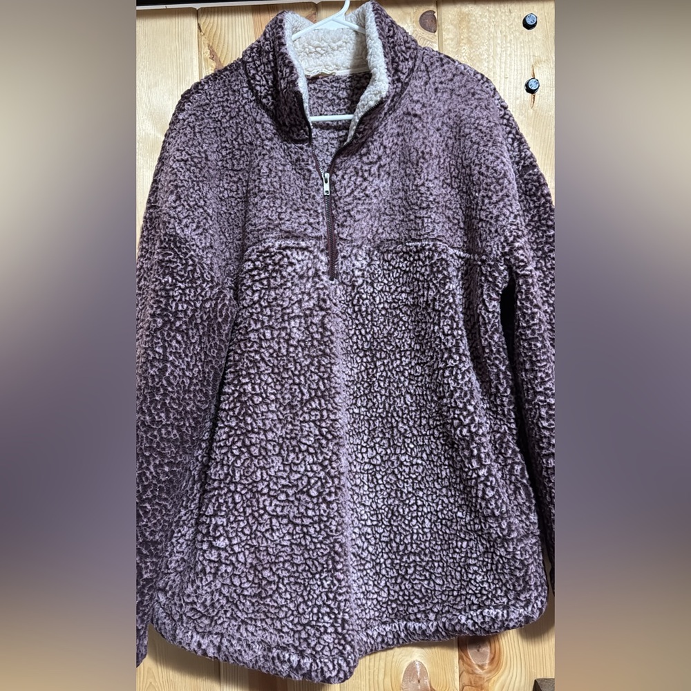 Large cozy pullover. Purple. Ellie and Kate brand